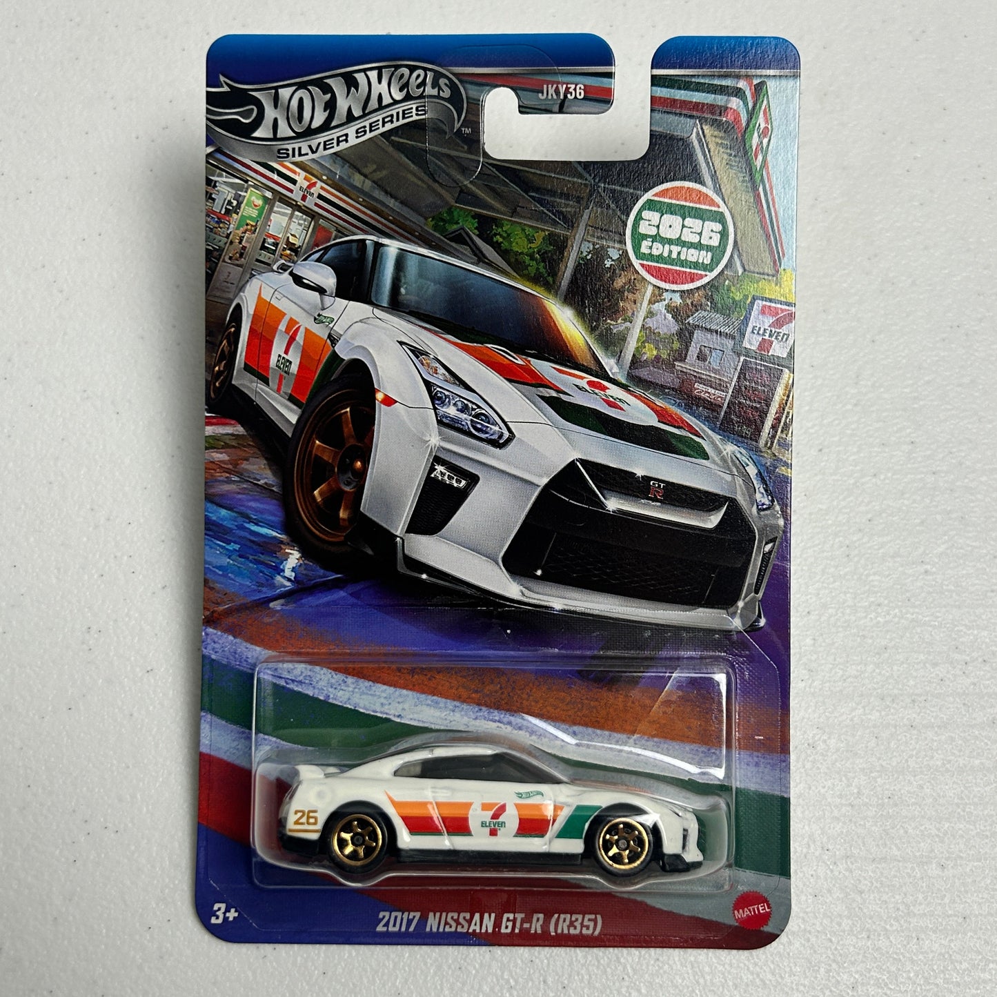 Hot Wheels 1:64 7-Eleven Exclusive 2017 Nissan GT-R (R35)