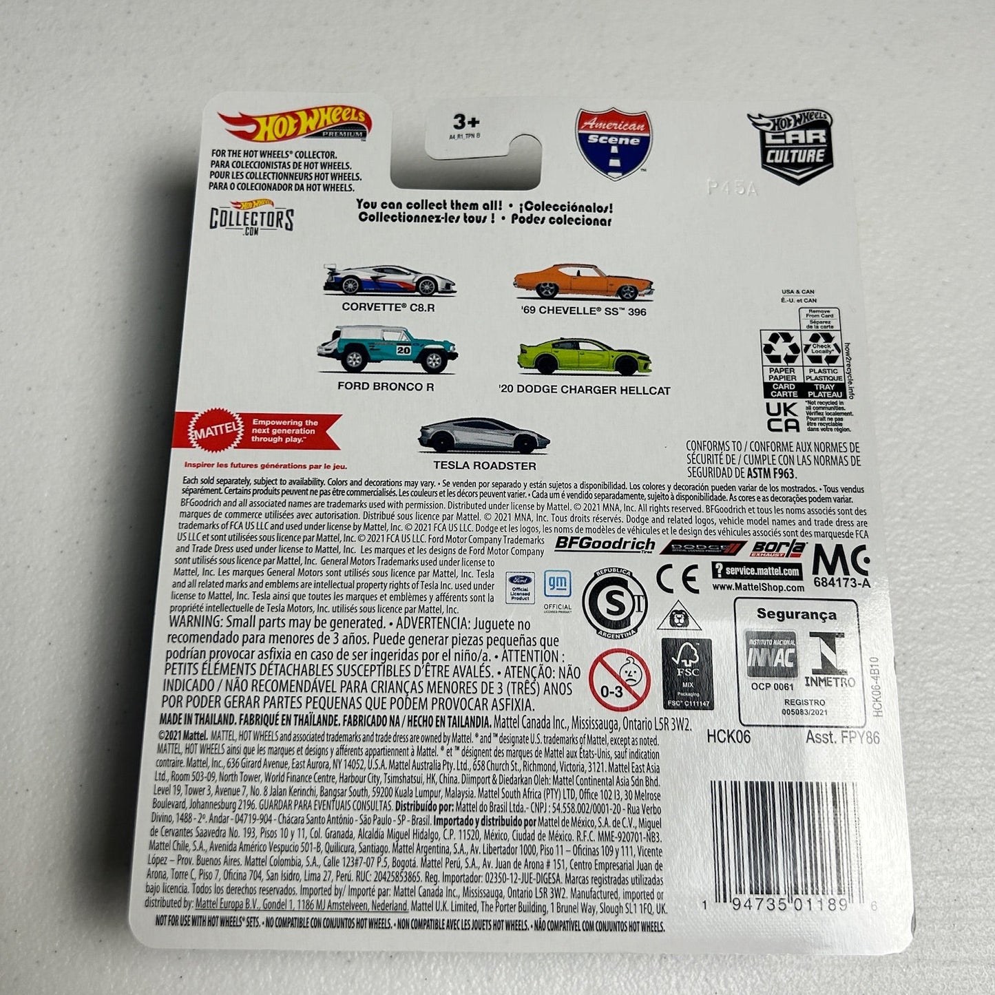 Hot Wheels Car Culture American Scene Corvette C8.R 0/5 Chase