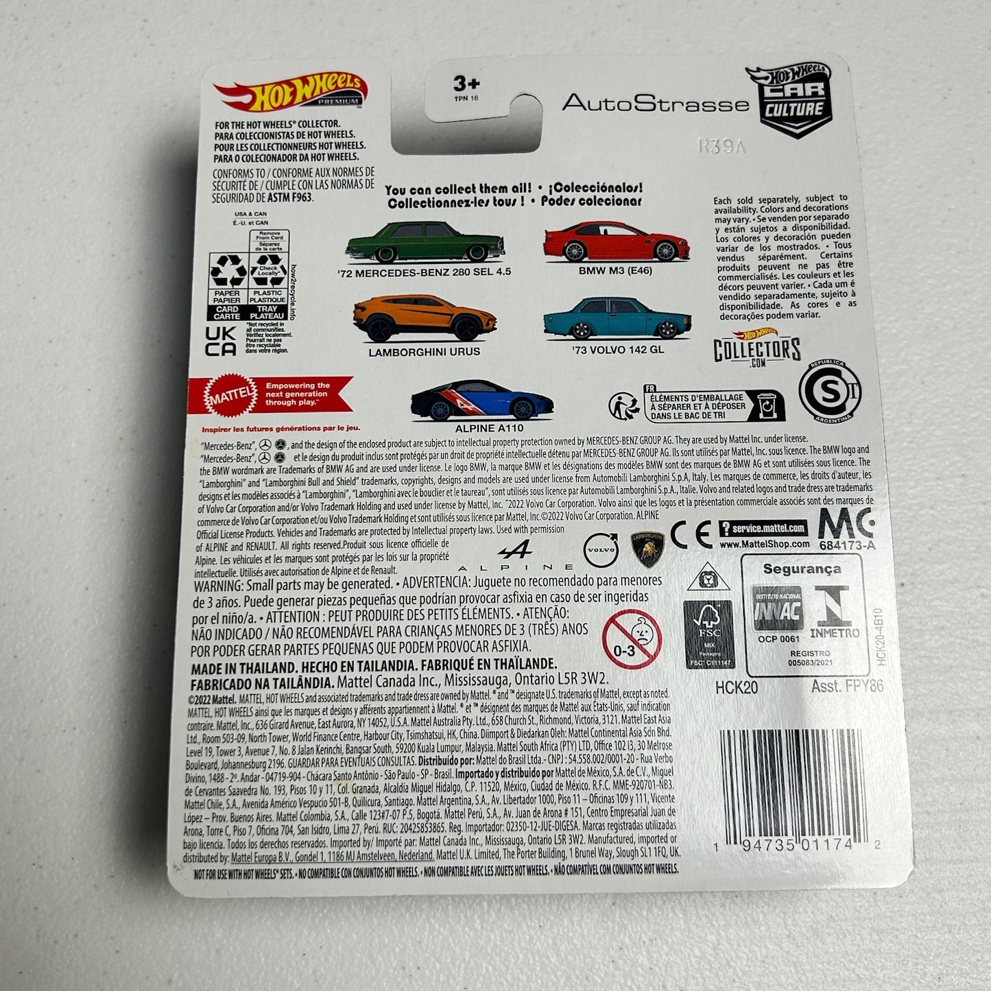 Hot Wheels Car Culture AutoStrasse Volvo 0/5 Chase