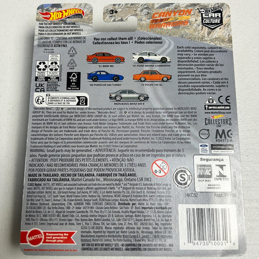 Hot Wheels Car Culture Canyon Warriors Mercedes-Benz 500 0/5 Chase
