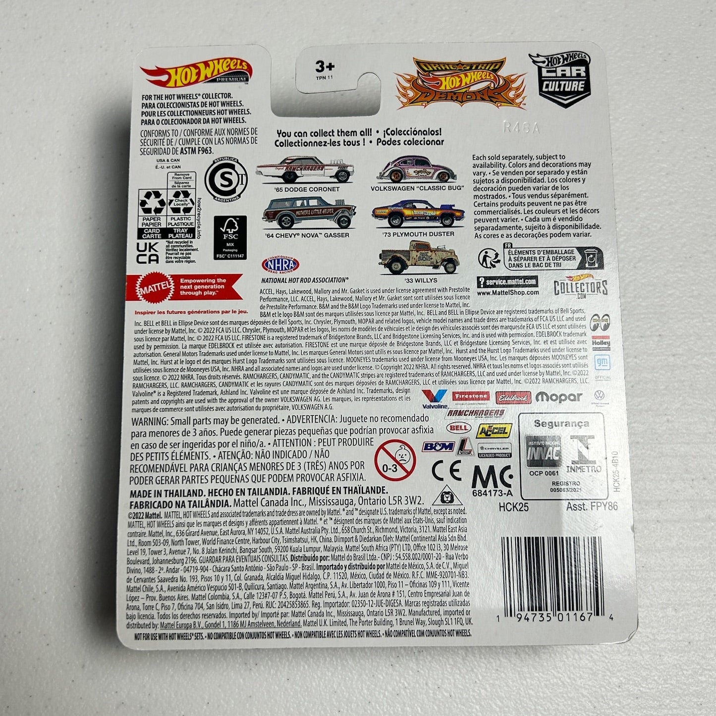 Hot Wheels Dragstrip Demons Willys 0/5 Chase