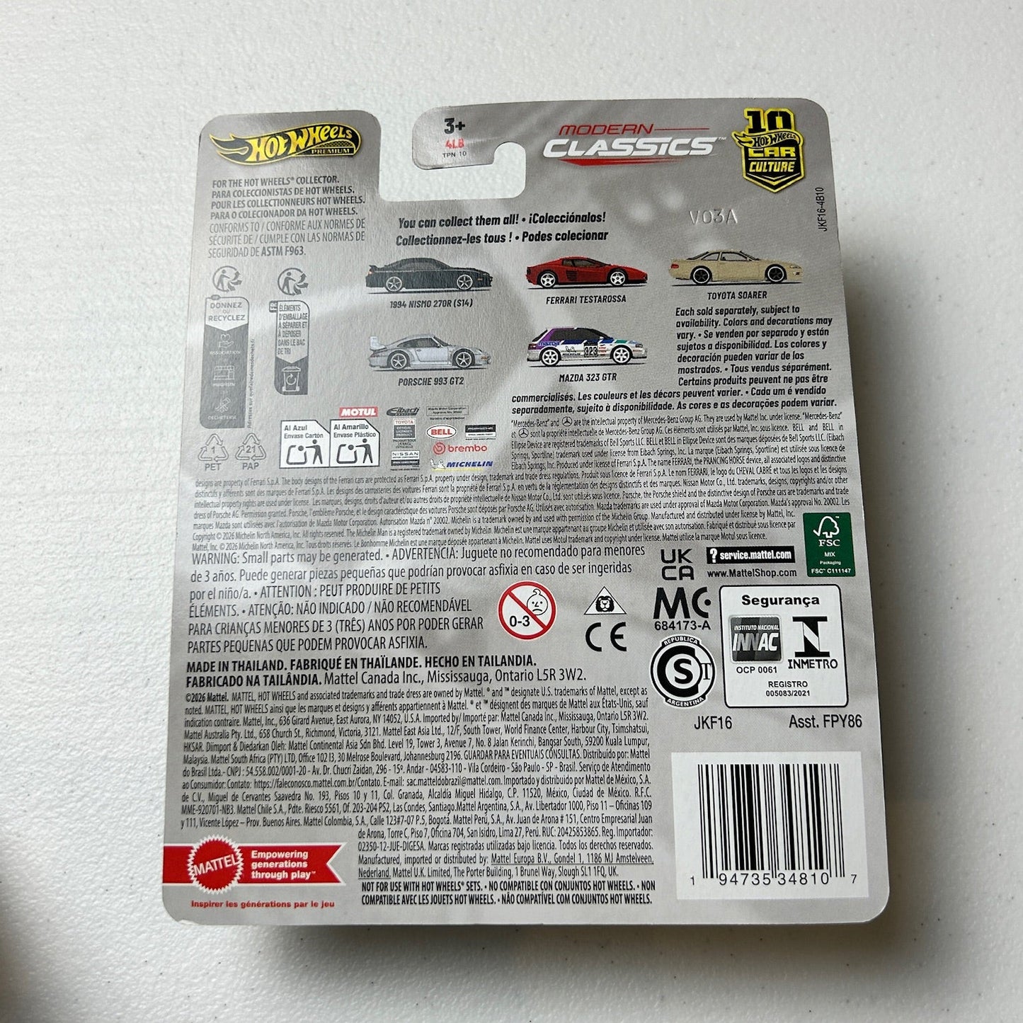 Hot Wheels 1:64 Car Culture 2026 Modern Classics Porsche 993 GT2