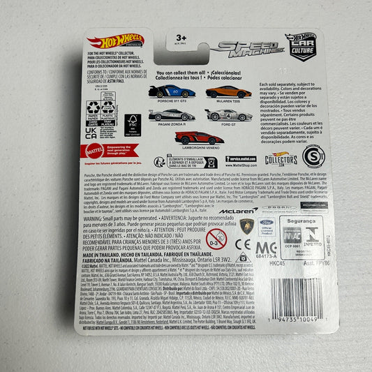 Hot Wheels Car Culture Speed Machine Porsche 911 GT3 0/5 Chase