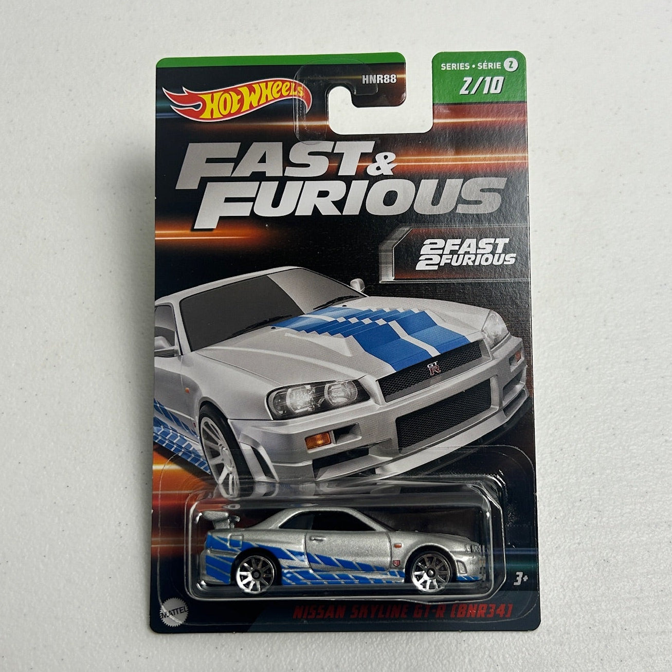 Hot Wheels 1:64 Fast & Furious 2 Fast 2 Furious Nissan Skyline GT-R (BCNR34)