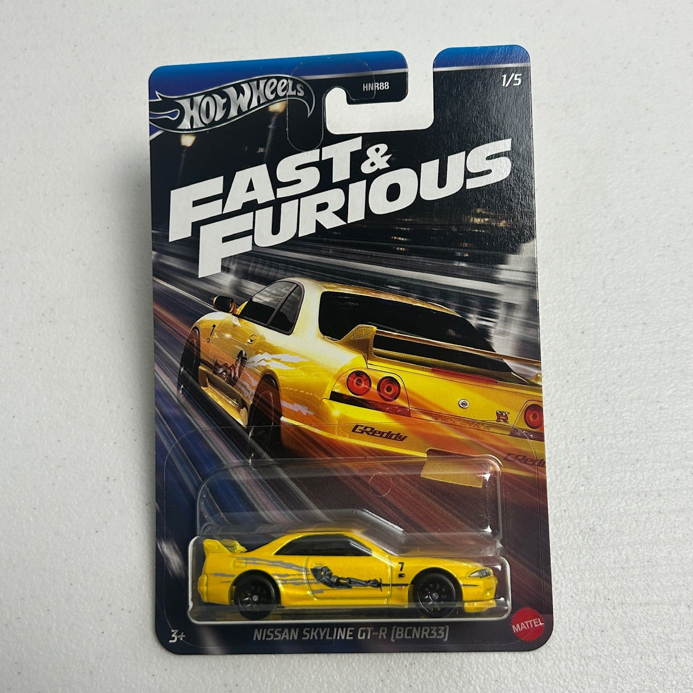Hot Wheels 1:64 Fast & Furious Nissan Skyline GT-R (BCNR33) 1/5