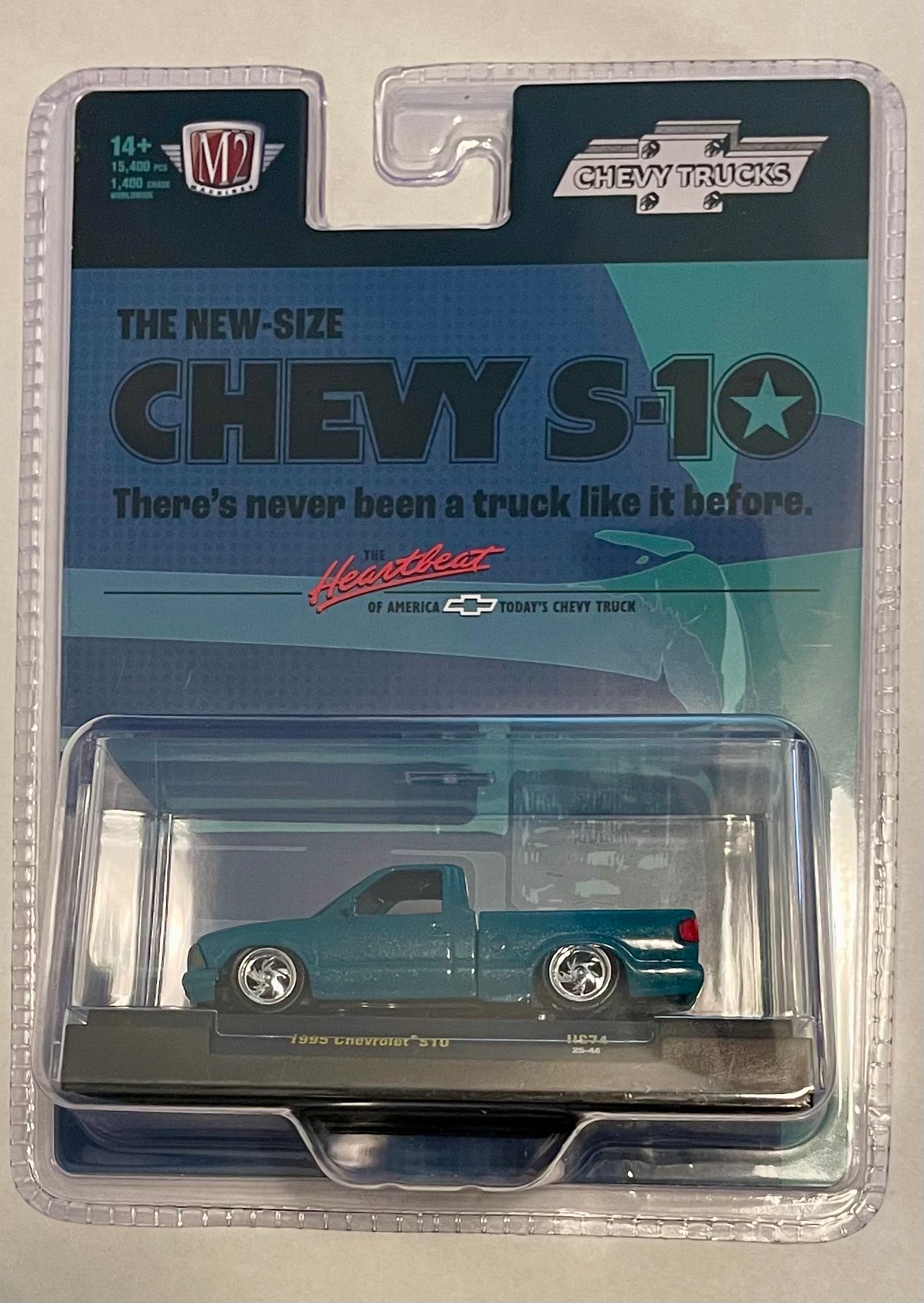 M2 1:64 Hobby Edition Chevrolet 1995 S10 Custom - Green – Rarityze