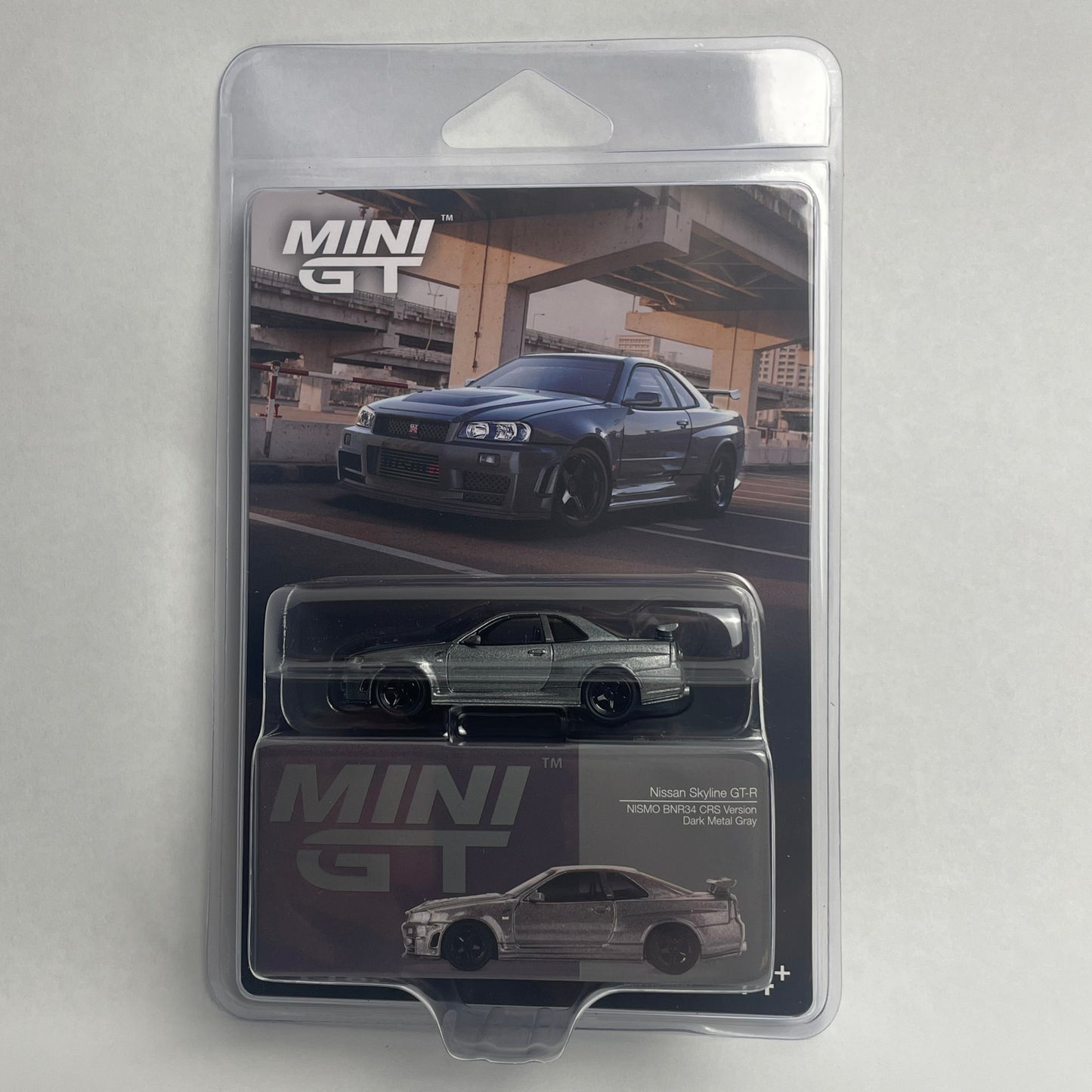 Mini GT Nissan Skyline GTR R34 Dark Gray