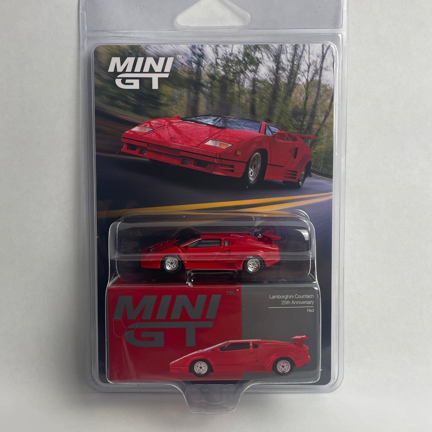 Mini GT Lamborghini Countach 25th Anniversary Red