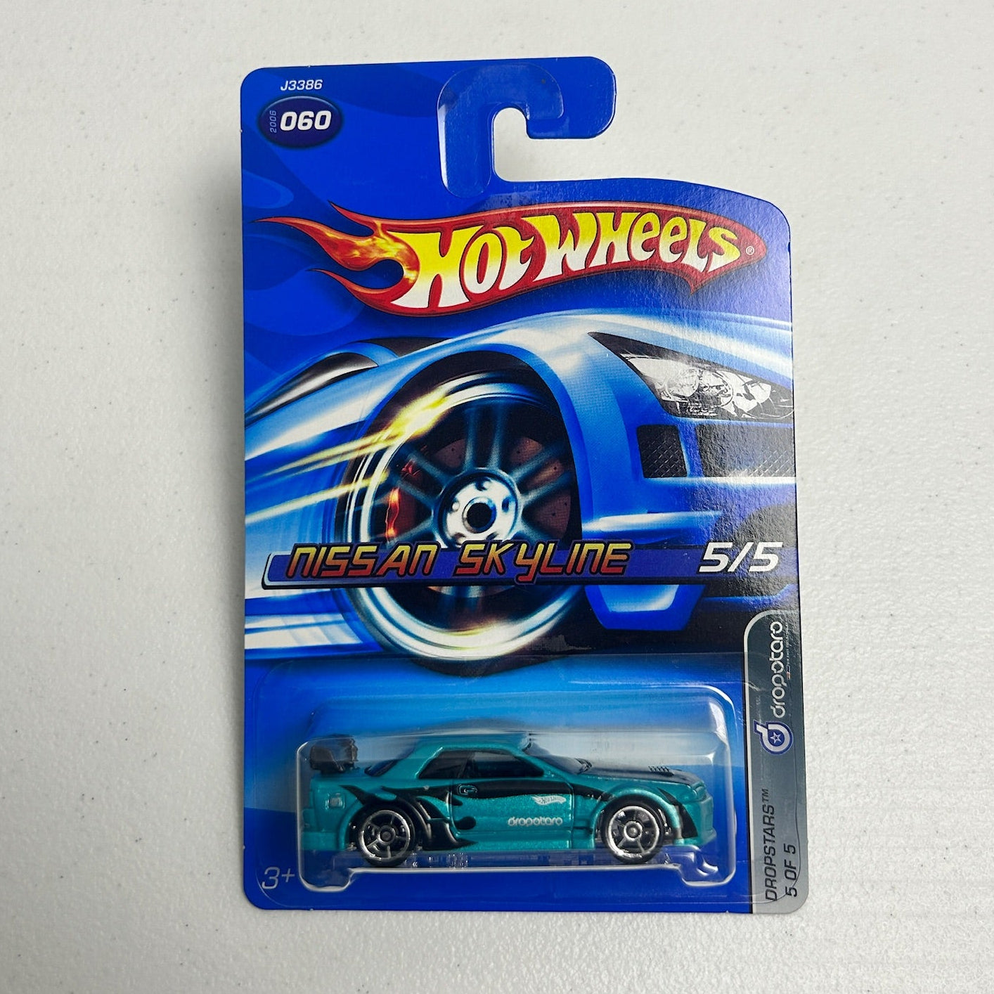 Hot Wheels 1:64 Nissan Skyline GTR R32 Dropstars 5 of 5 Light Blue