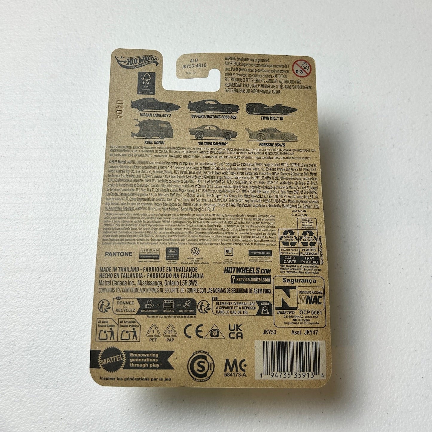 Hot Wheels 1:64 Pantone 123 Porsche 934/5