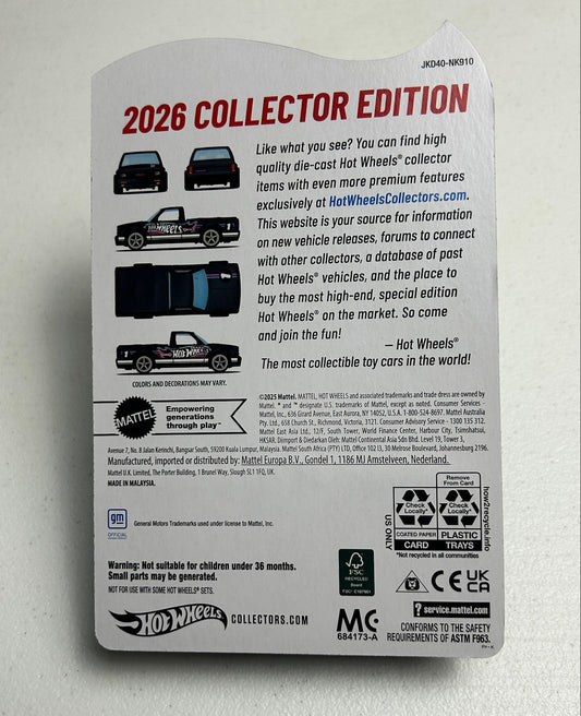 Hot Wheels 1:64 RLC 2026 Collector #1 '91 GMC Cyclone Main-In