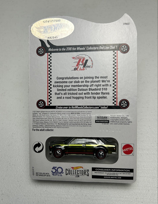 Hot Wheels 1:64 RLC Datsun Bluebird 510 Club Exclusive