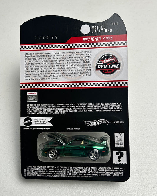 Hot Wheels 1:64 RLC 1997 Toyota Supra Green