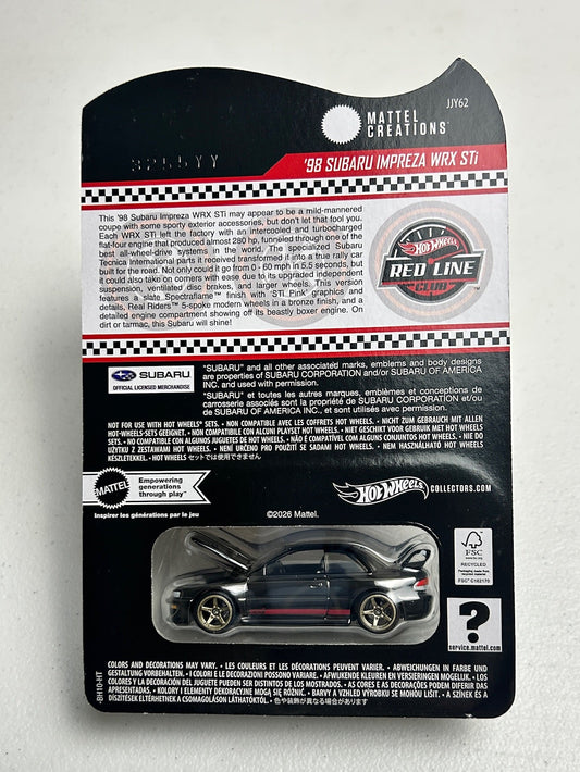 Hot Wheels 1:64 RLC '98 Subaru Impreza WRX STI Slate
