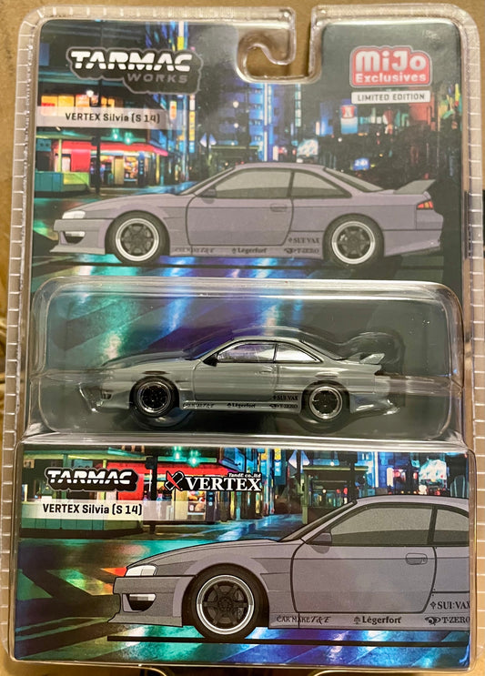Tarmac Works 1:64 Vertex Nissan Silvia (S14) - Grey