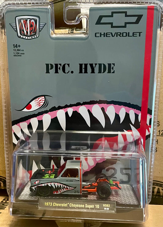 M2 1:64 Hobby Chevy 1973 Cheyenne Super 10 "PFC. HYDE"
