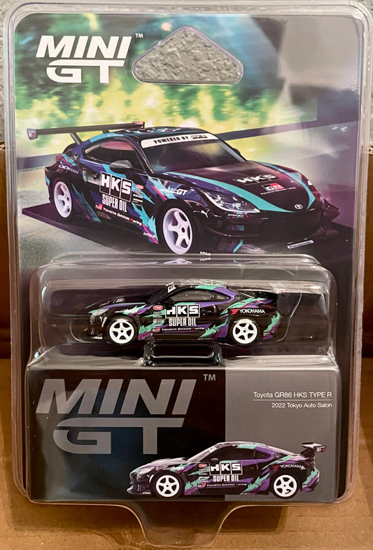 Mini GT 1:64 Toyota GR86 HKS Type R 2022 Tokyo Auto Salon