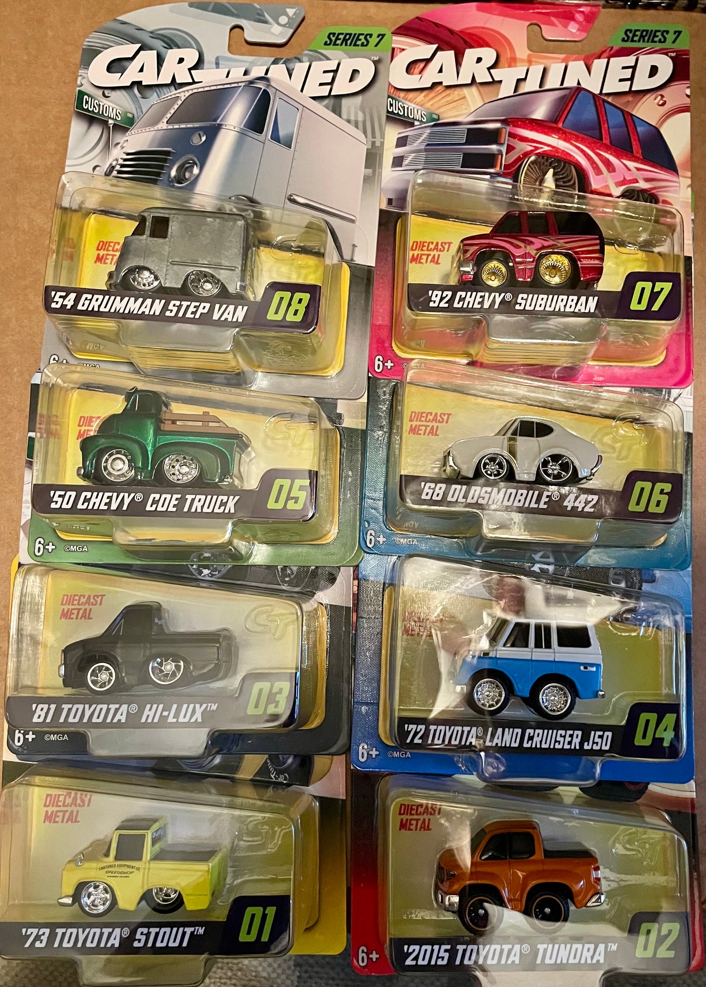 CarTuned Premier Series 7 Mainline set of 8