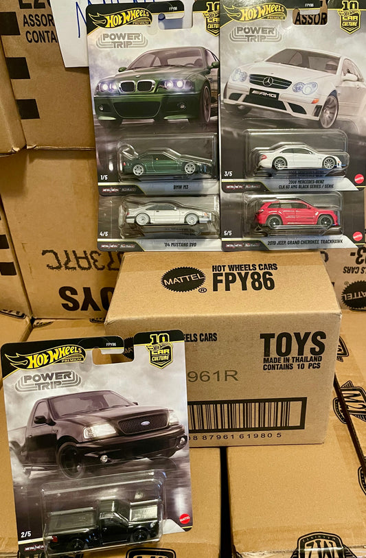 Hot Wheels 1:64 Car Culture 10th Anniversary 2026 Case R - Power Trip - Sealed Case