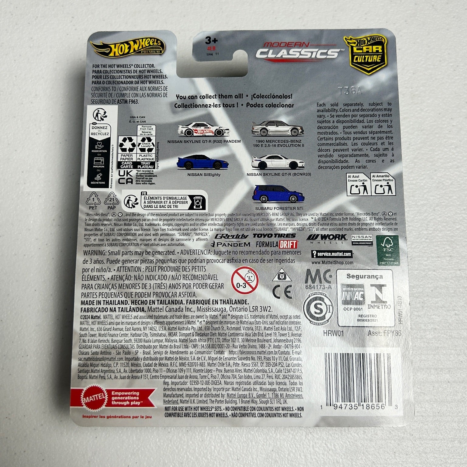 Hot Wheels Car Culture Modern Classics Skyline R32 Pandem 0/5 Chase