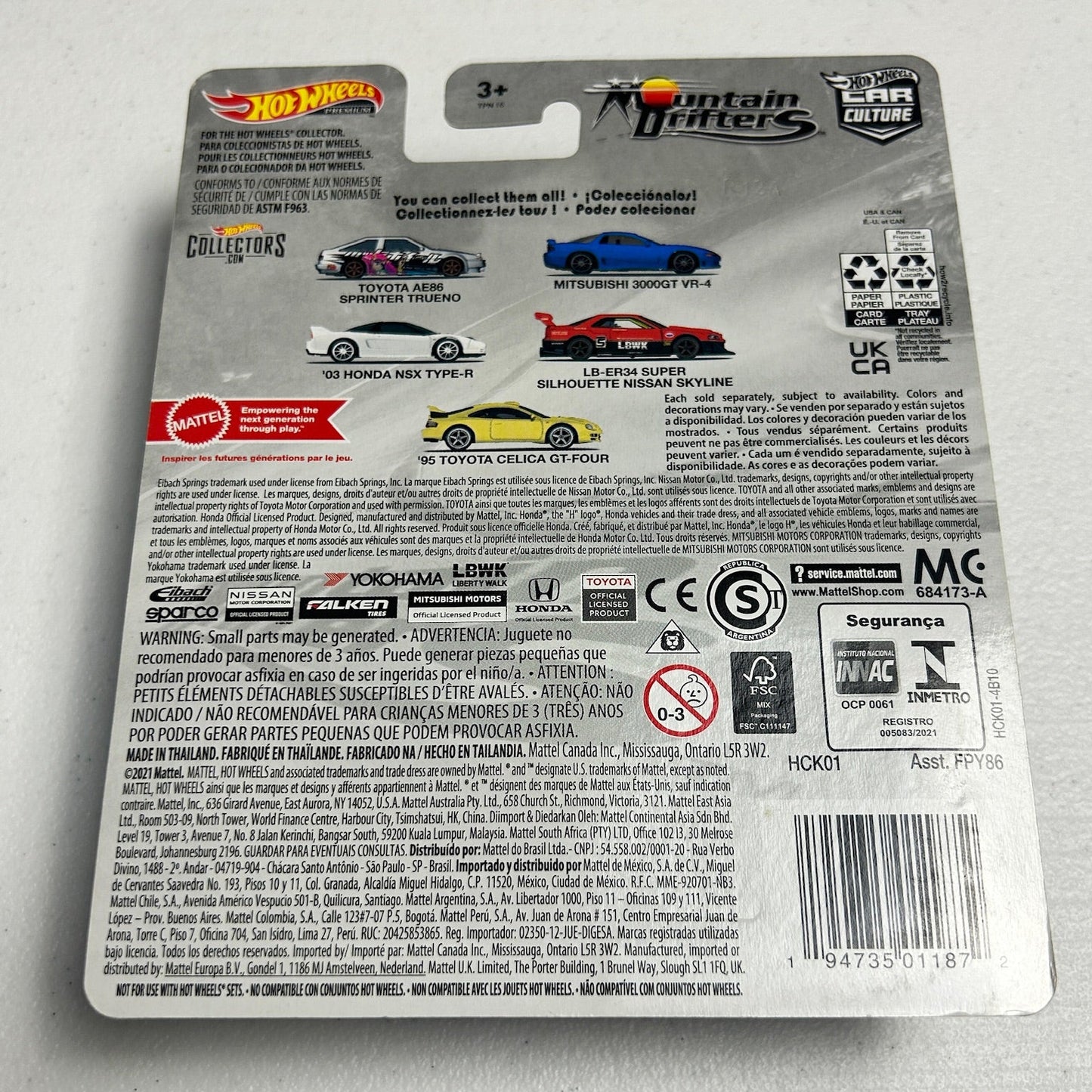 Hot Wheels Car Culture Mountain Drifters Skyline R34 0/5 Chase