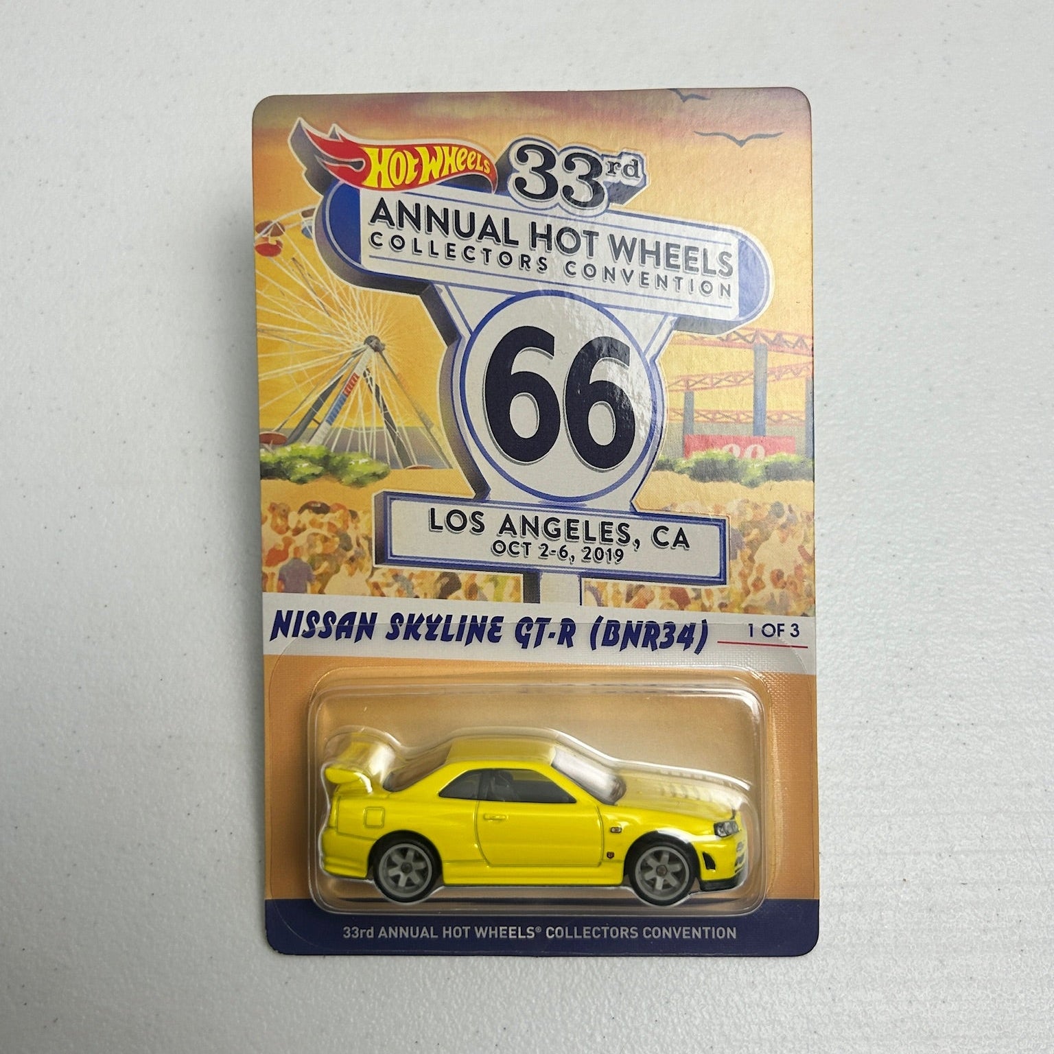 Hot Wheels 1:64 33rd Annual Collectors Convention Nissan Skyline GT-R (BNR34) Yellow