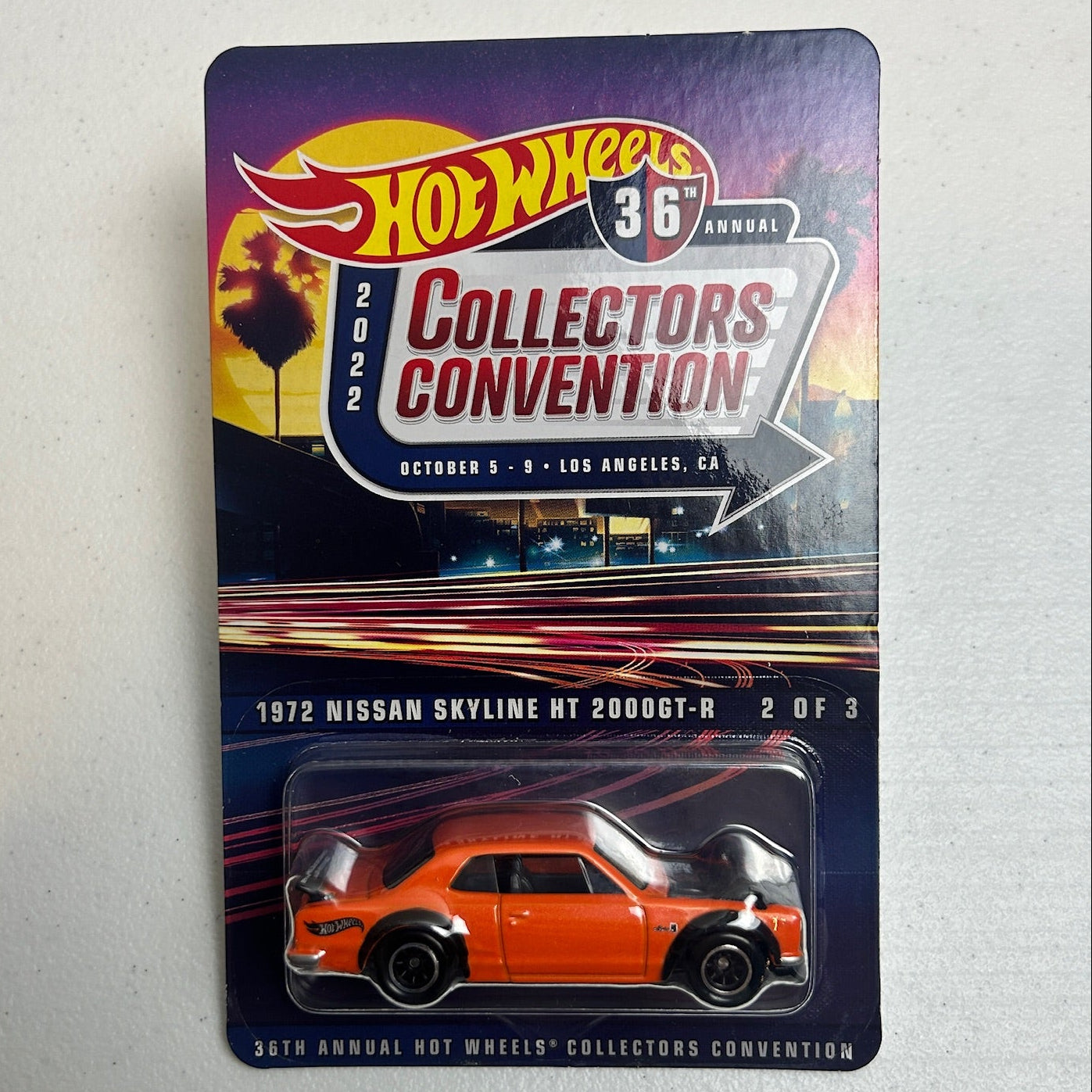 Hot Wheels 1:64 36th Collectors Convention 1972 Nissan Skyline HT 2000GT-R Orange