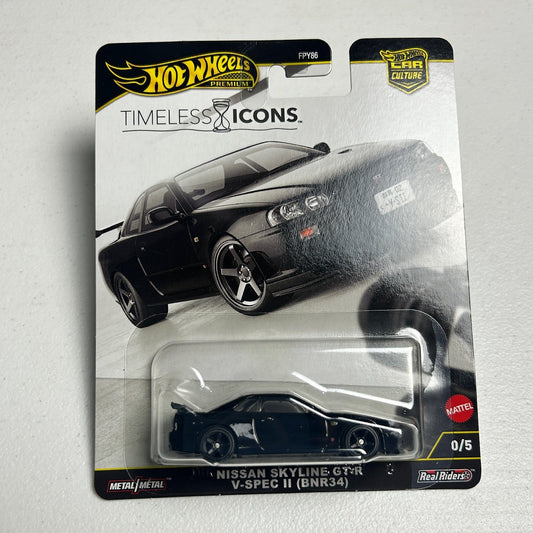 Hot Wheels Car Culture Timeless Icons Skyline R34 0/5 Chase