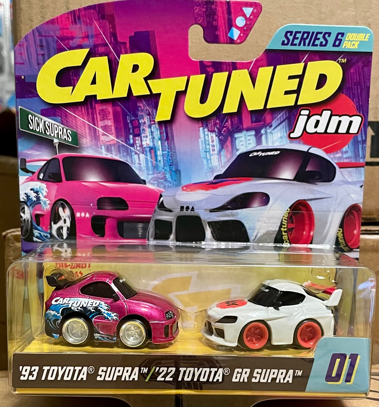 Car Tuned 2-pack '93 Toyota Supra/'22 Toyota GR Supra