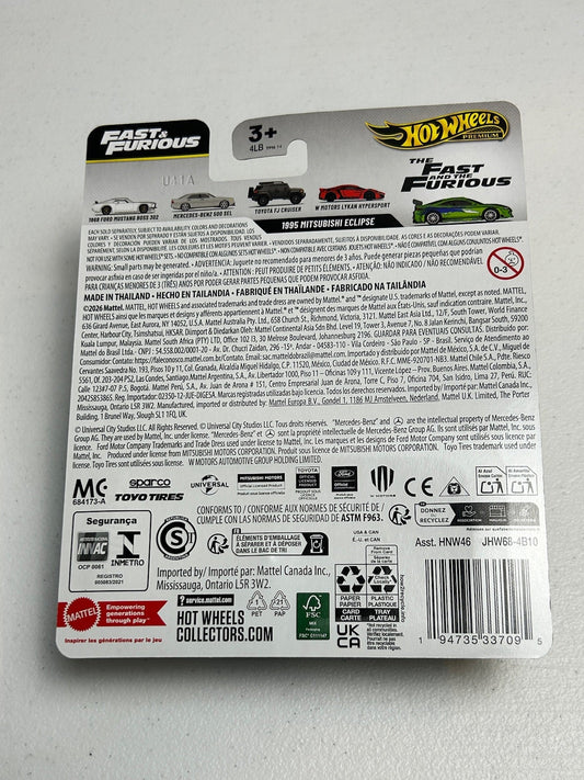 Hot Wheels 1:64 Fast & Furious 1995 Mitsubishi Eclipse 25th Anniversary Chase