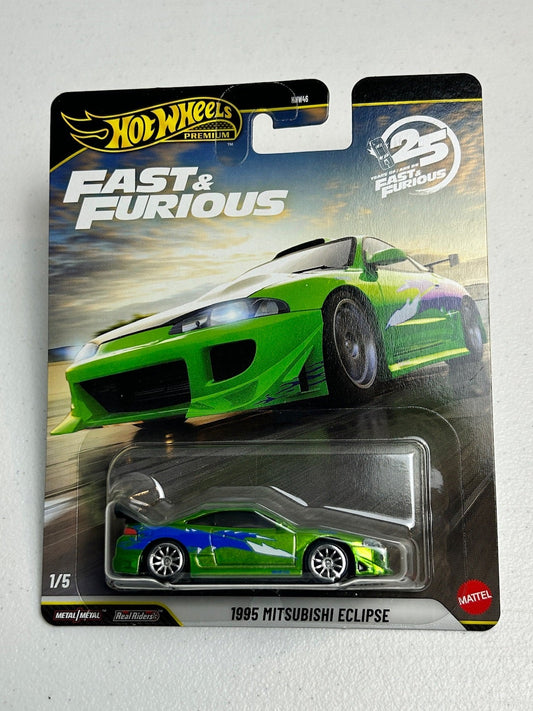 Hot Wheels 1:64 Fast & Furious 1995 Mitsubishi Eclipse 25th Anniversary Chase