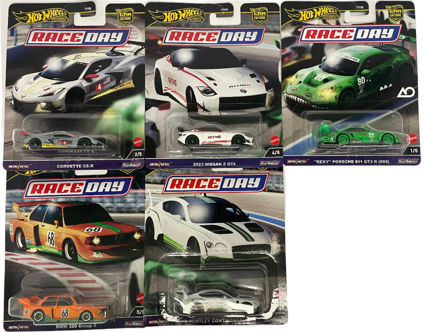 Hot Wheels 2024 Car Culture D Case - Raceday Set of 5