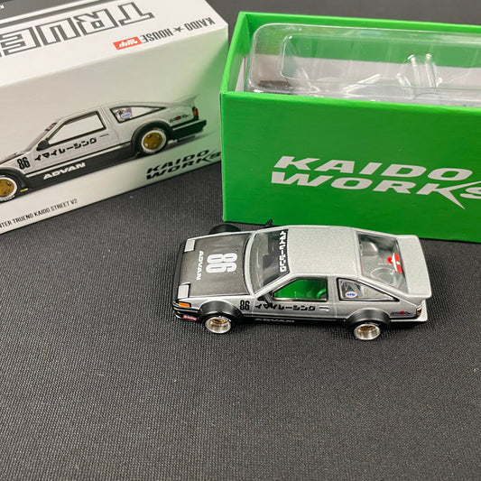 KaidoHouse 1:64 Toyota AE86 Sprinter Trueno Kaido Street V2 alternate view