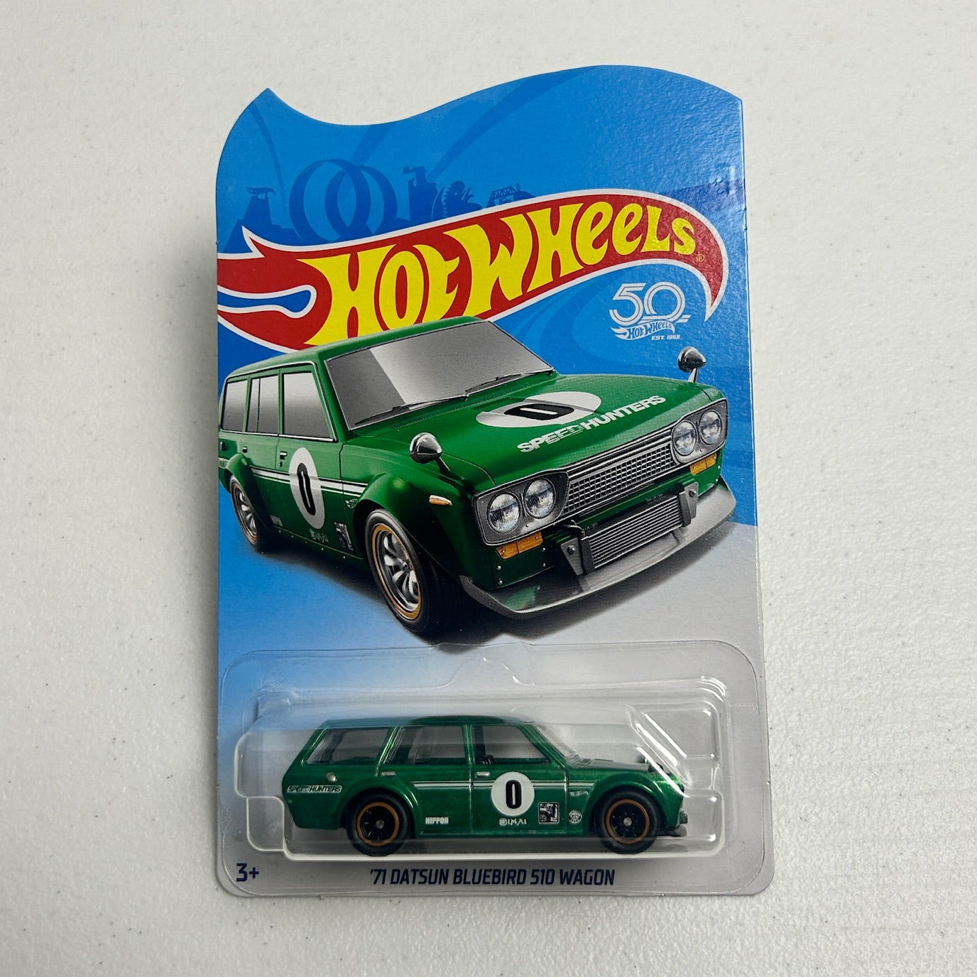 Hot Wheels 1:64 Legends Tour '71 Datsun Bluebird 510 Wagon Green