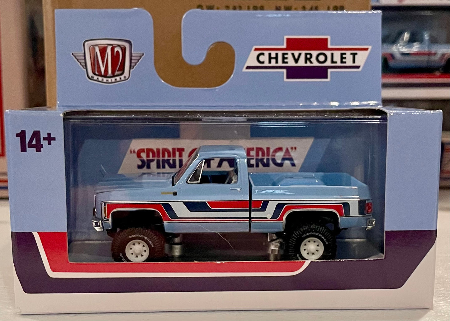 M2 1:64 Spirit of 76 Chevy K10 Blue