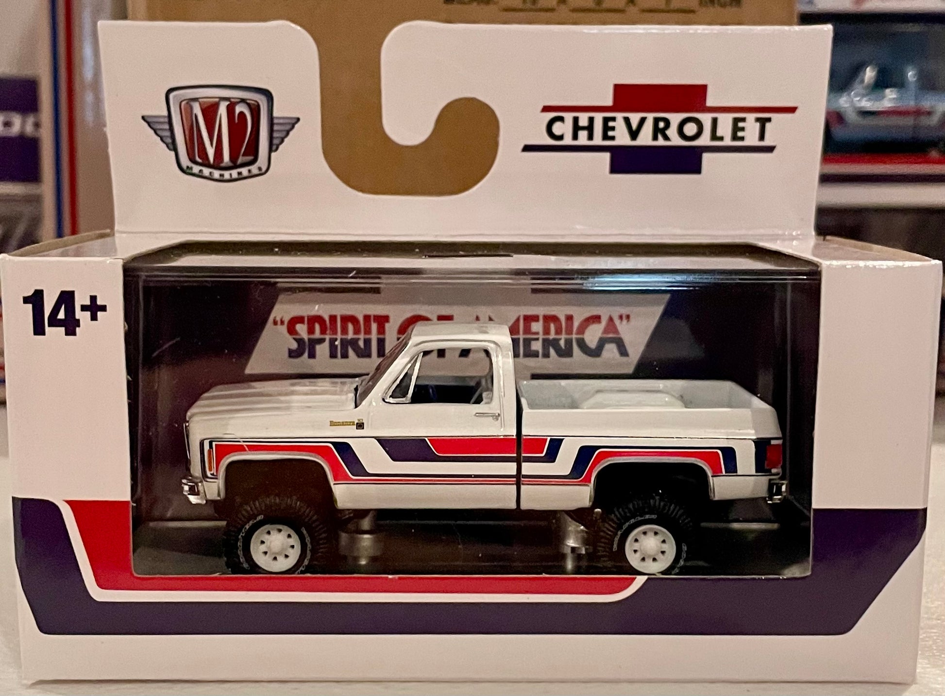 M2 1:64 Spirit of 76 Chevy K10 4x4 White