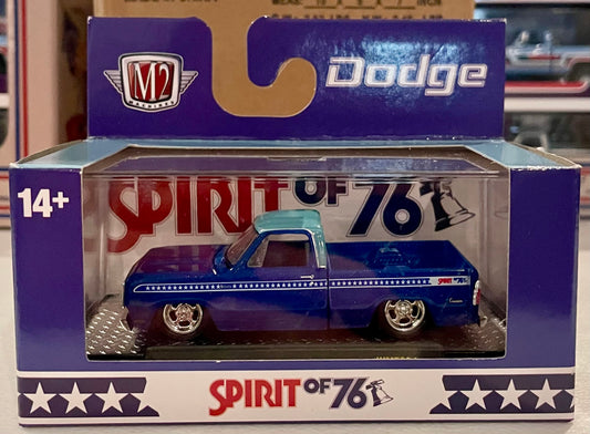 M2 1:64 Spirit of 76 Dodge D100 Blue