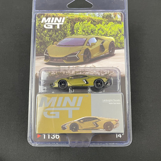 Mini GT 1:64 #1136 Lamborghini Revuelto Verde Gea Matte