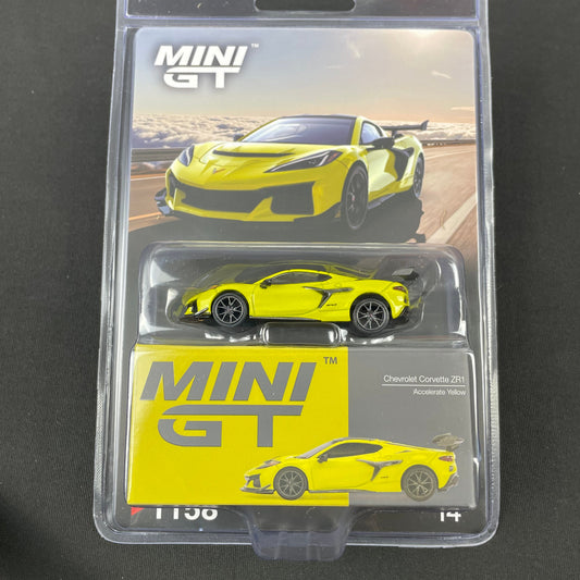 Mini GT 1:64 #1158 Chevrolet Corvette ZR1 Accelerate Yellow