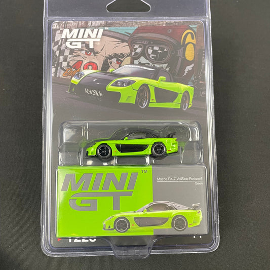 Mini GT 1:64 #1223 Mazda RX-7 VeilSide Fortune7 Green