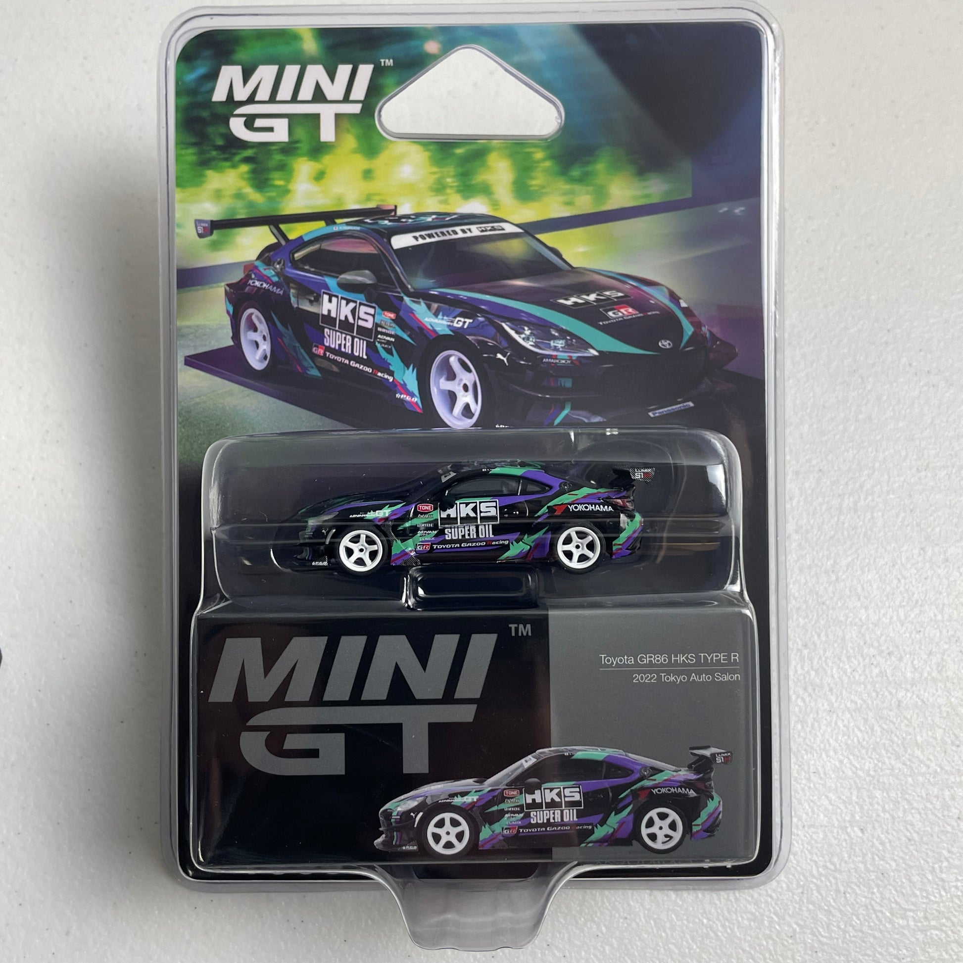 Mini GT 1:64 Toyota GR86 HKS Type R 2022 Tokyo Auto Salon