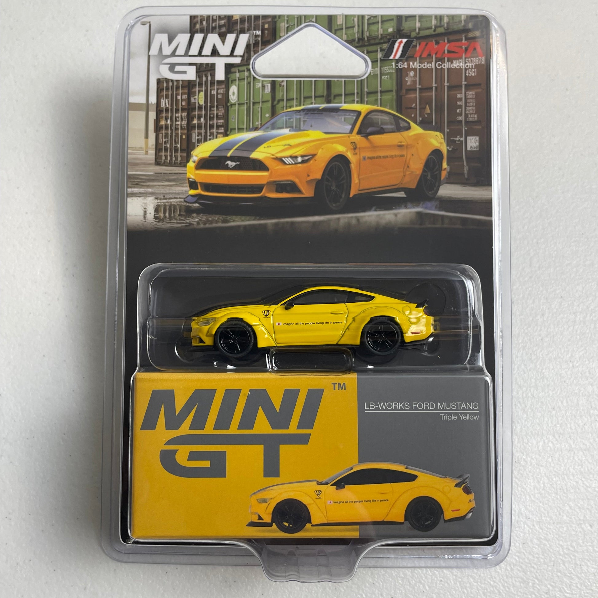 Mini GT 1:64 LB Works Mustang Yellow