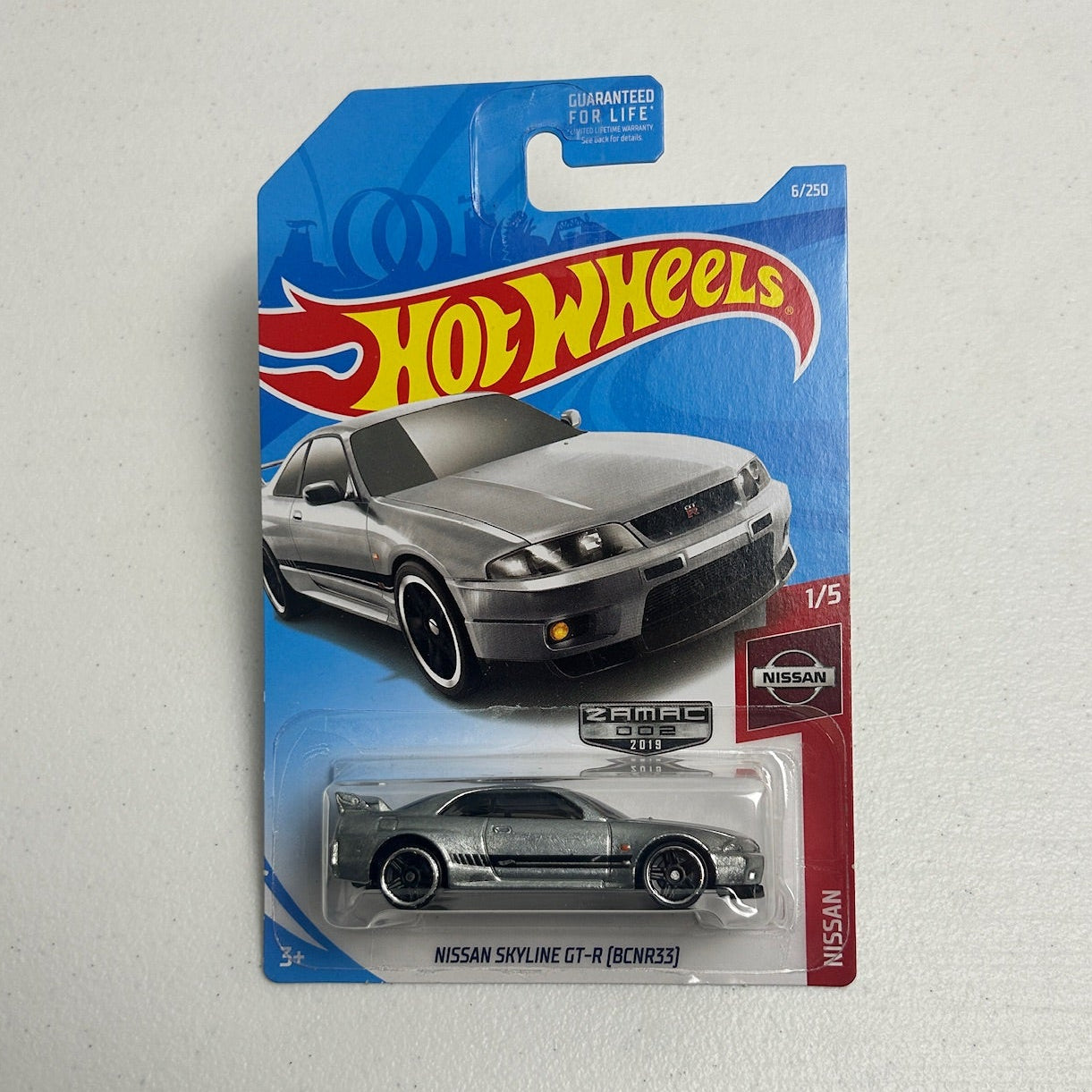 Hot Wheels 1:64 Nissan Skyline GT-R (BCNR33) 2019 Zamac
