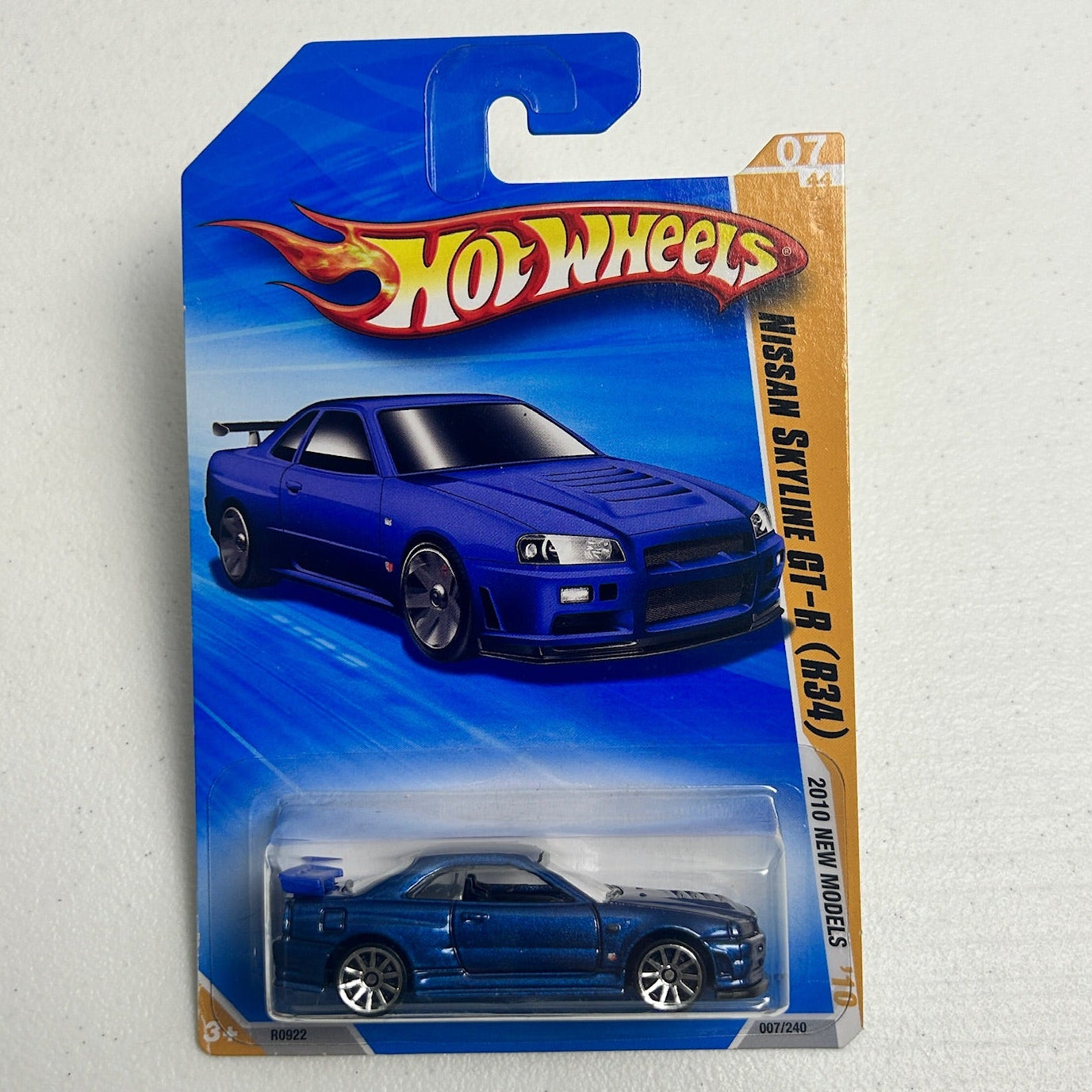 Hot Wheels 1:64 Nissan Skyline GT-R (R34) Blue 2010 New Model