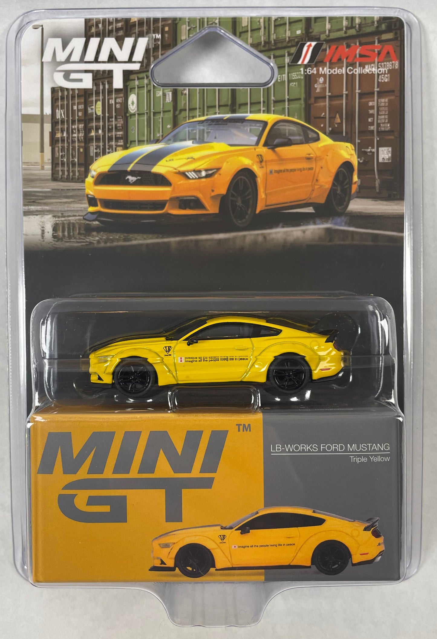 MiniGT 1:64 Liberty Walk Ford Mustang Yellow