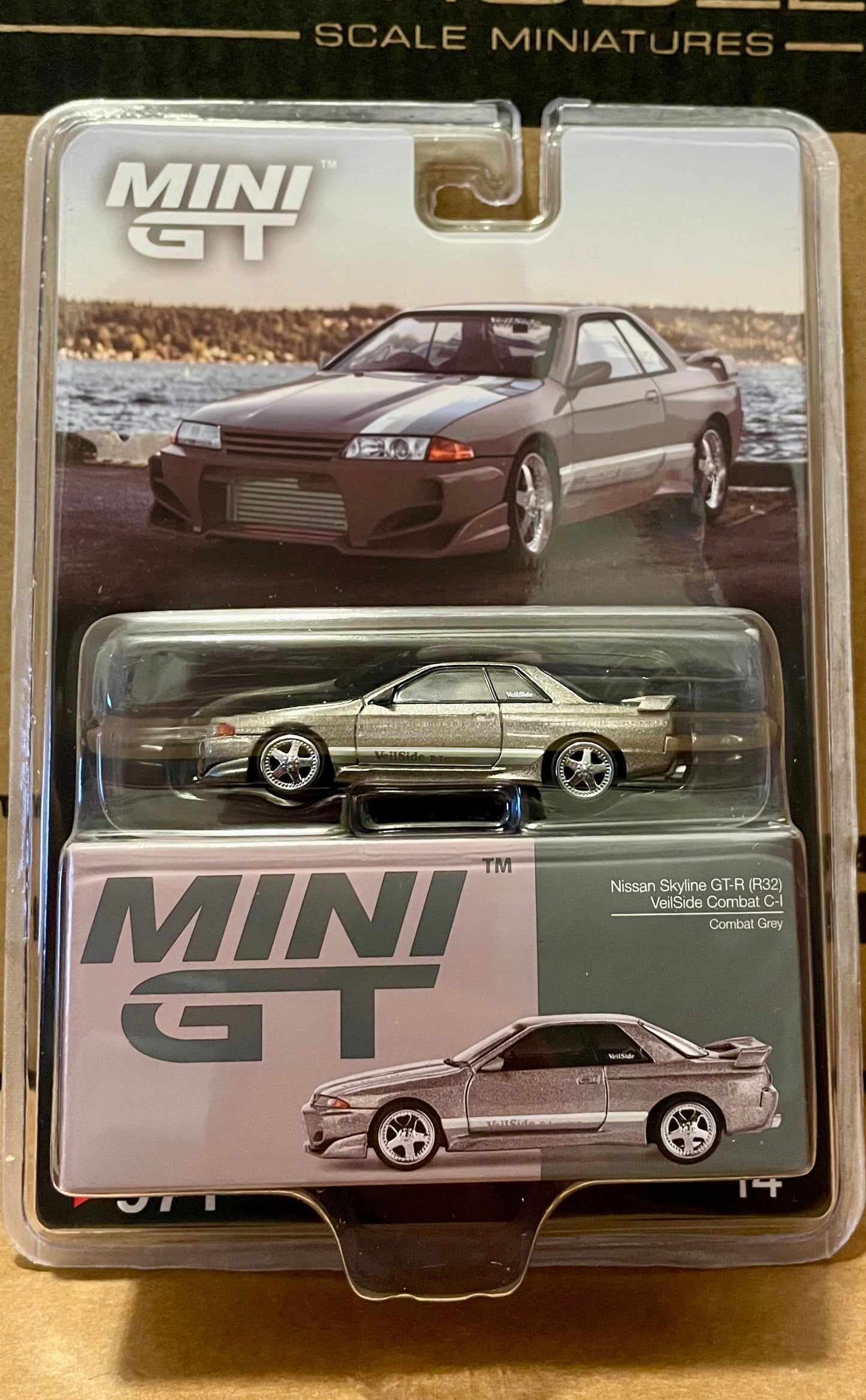MiniGT Nissan Skyline GT-R (R32) VeilSide Combat Grey
