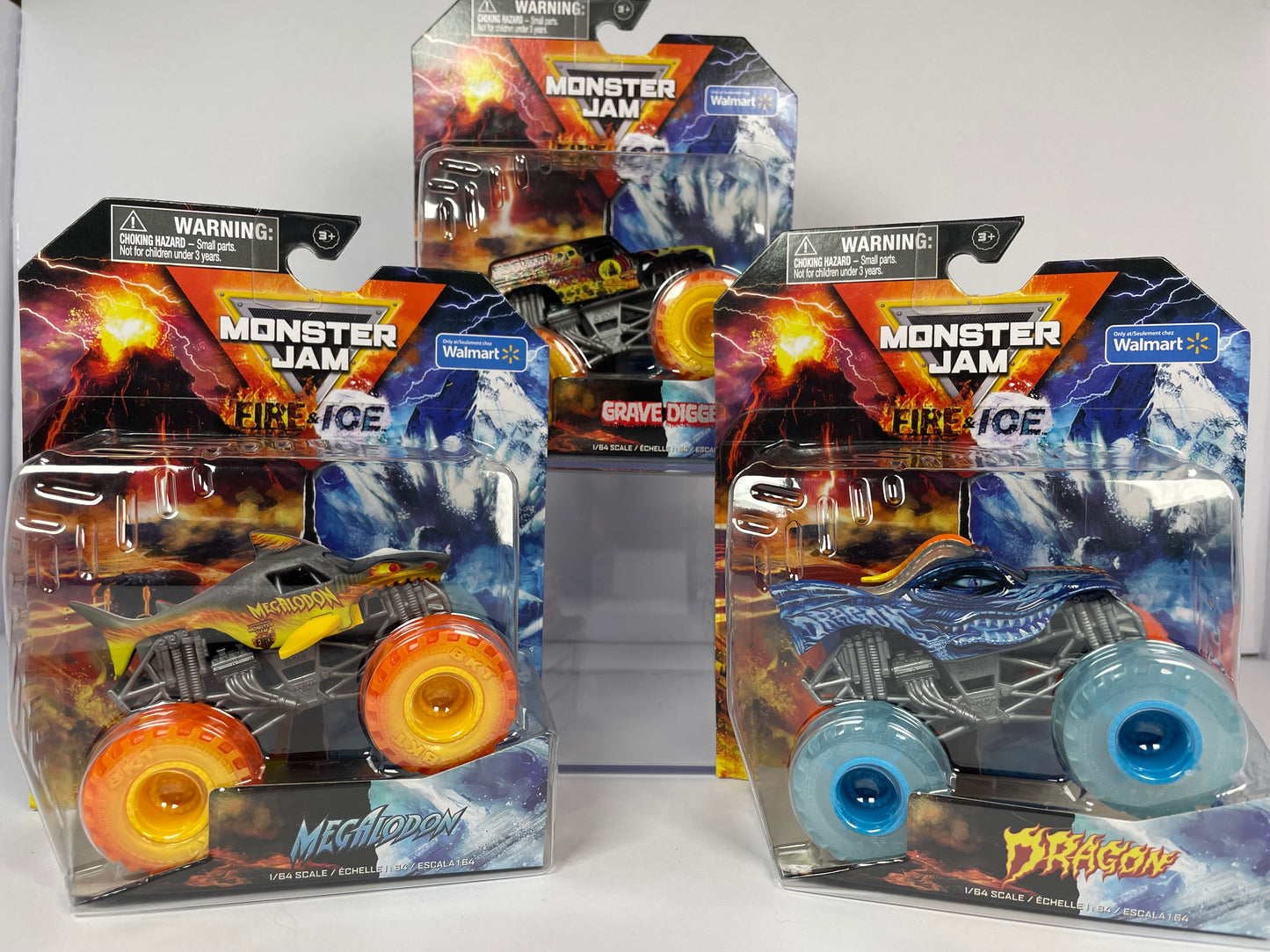 Monster Jam Walmart Exclusive Fire & Ice Series