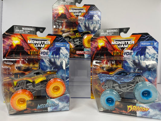 Monster Jam Walmart Exclusive Fire & Ice Series