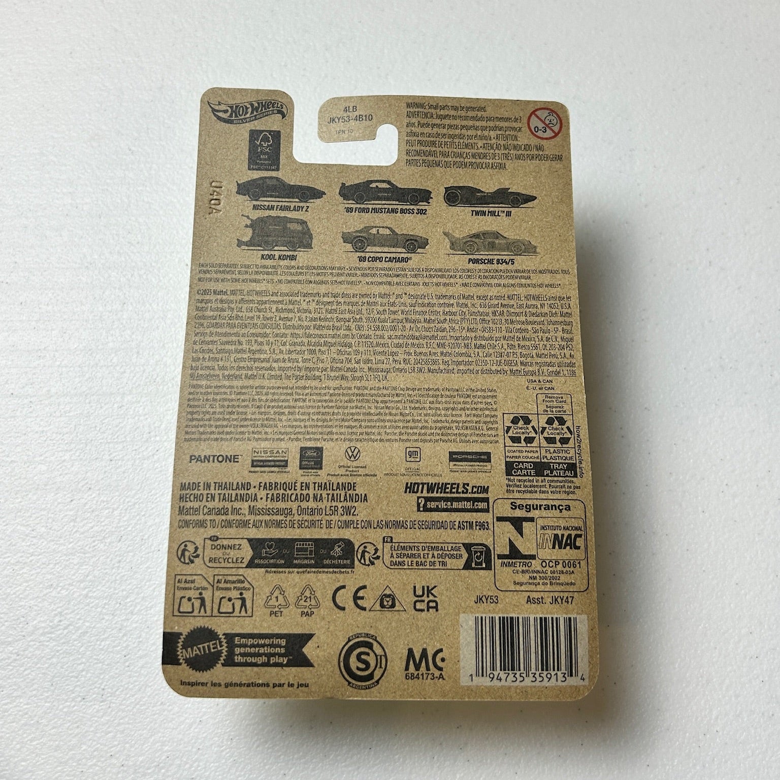 Hot Wheels 1:64 Pantone 123 Porsche 934/5