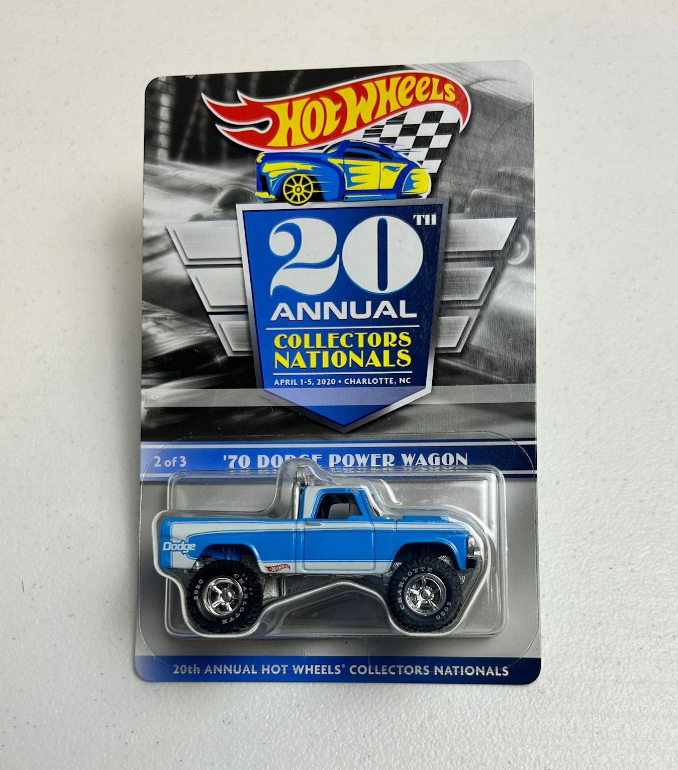 Hot Wheels 1:64 20th Annual Collectors Nationals '70 Dodge Power Wagon #443/6000